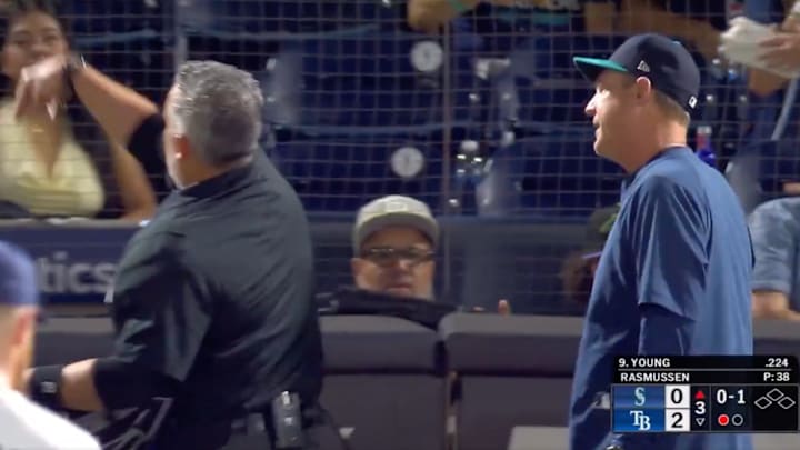 Dan Wilson was ejected against the Rays. Dan Wilson was ejected against the Rays.