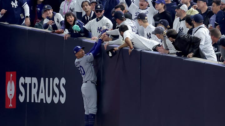 Yankees fans interfered with Betts during Game 5.