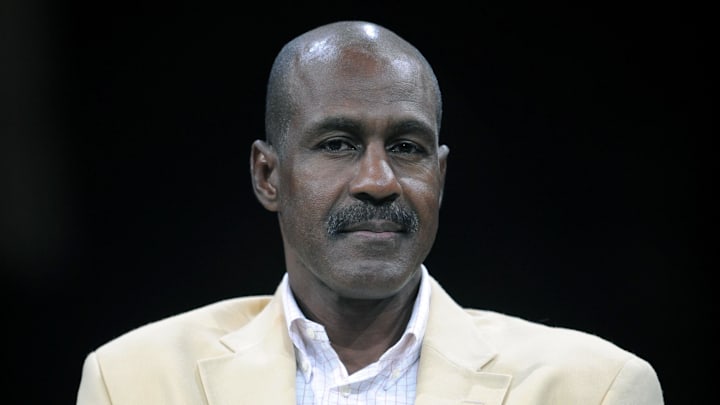 Aug 3, 2008; Canton, OH, USA; Art Monk at the Pro Football Hall of Fame enshrinees roundtable at the Canton Civic Center. Mandatory Credit: Kirby Lee/Image of Sport-Imagn Images Aug 3, 2008; Canton, OH, USA; Art Monk at the Pro Football Hall of Fame enshrinees roundtable at the Canton Civic Center. Mandatory Credit: Kirby Lee/Image of Sport-Imagn Images