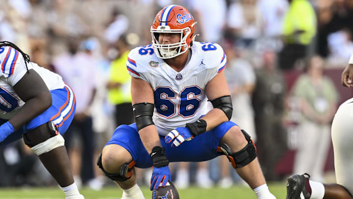 Florida's Jake Slaughter is one several top-tier interior linemen likely to be available for the Titans after the first round.
