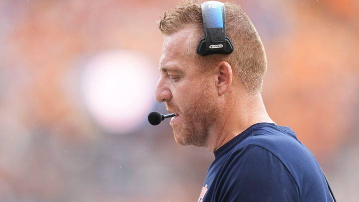Auburn football coach Alex Golesh during the college football game against Tennessee and Auburn on Oct. 3, 2026, in Knoxville, Tennessee.