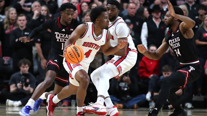 Houston's LJ Cryer (with ball) Houston's LJ Cryer (with ball)