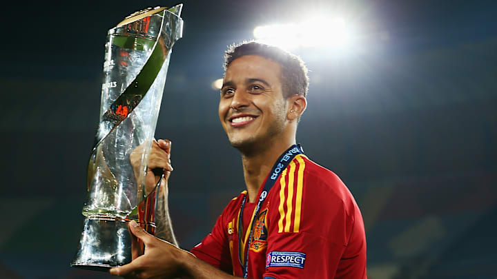 Der Beginn einer großen Karriere: Thiago gewann mit Spanien den Titel
