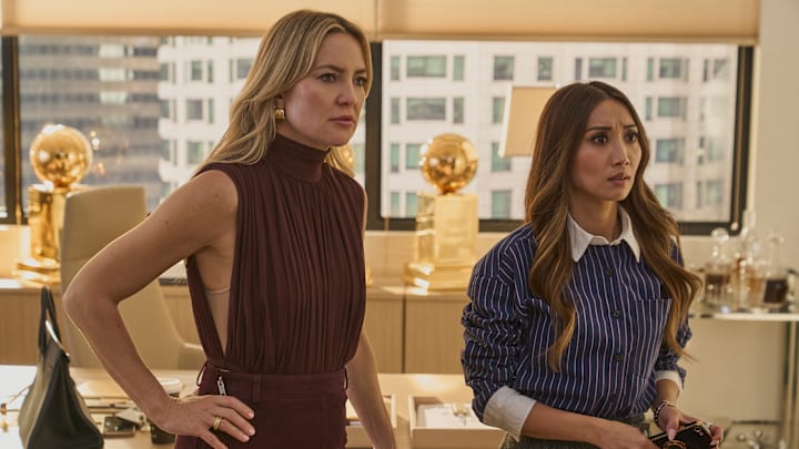 RUNNING POINT SEASON 2. (L to R) Kate Hudson as Isla Gordon and Brenda Song as Ali in Episode 209 of Running Point. Cr. Katrina Marcinowski/Netflix © 2025
