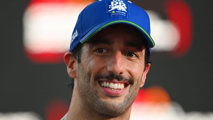 SINGAPORE, SINGAPORE - SEPTEMBER 22: 18th placed Daniel Ricciardo of Australia and Visa Cash App RB speaks to the media after the F1 Grand Prix of Singapore at Marina Bay Street Circuit on September 22, 2024 in Singapore, Singapore. (Photo by Rudy Carezzevoli/Getty Images) SINGAPORE, SINGAPORE - SEPTEMBER 22: 18th placed Daniel Ricciardo of Australia and Visa Cash App RB speaks to the media after the F1 Grand Prix of Singapore at Marina Bay Street Circuit on September 22, 2024 in Singapore, Singapore. (Photo by Rudy Carezzevoli/Getty Images)