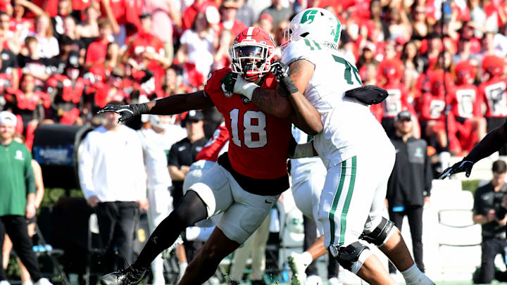 Charlotte v Elo Modozie, Kristos Fernandez, Georgia Bulldogs, Charlotte 49ers