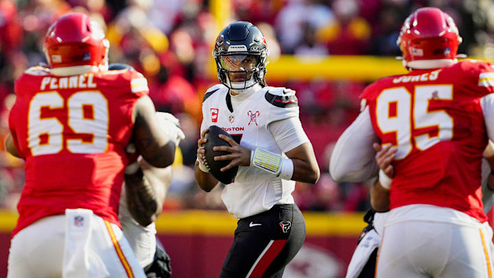 The Chiefs are 8.5-point home favorites to the Texans in the Divisional Round of the NFL Playoffs.