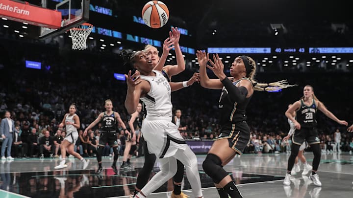 The Liberty stifled the Aces on Tuesday to take a 2–0 series lead.