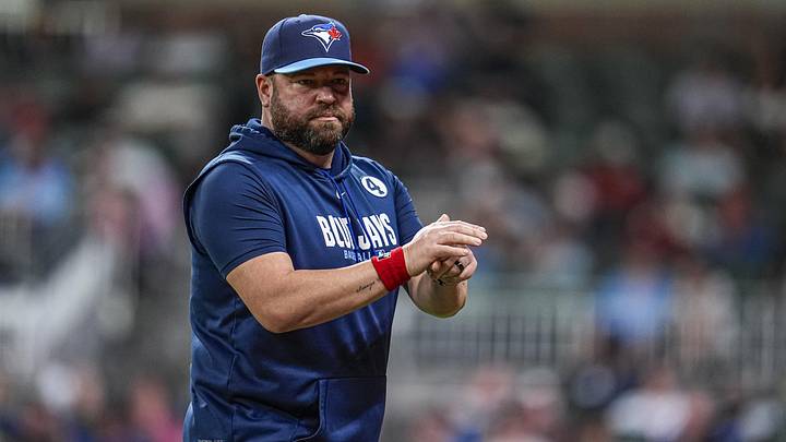 Toronto Blue Jays manager John Schneider. Toronto Blue Jays manager John Schneider.
