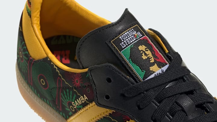 The adidas Samba OG Jamaica x Bob Marley.