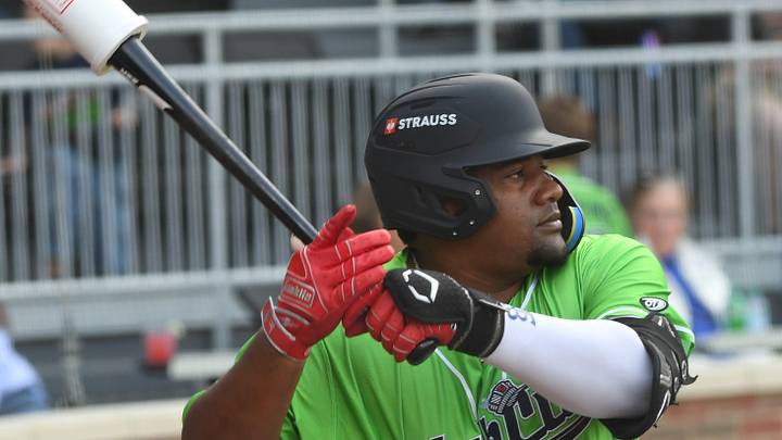 The Hub City Spartanburgers took on the Hickory Crawdads at Spartanburg's Fifth Third Park stadium on April 2, 2025. Spartanburgers Arturo Disla (32) at bat.