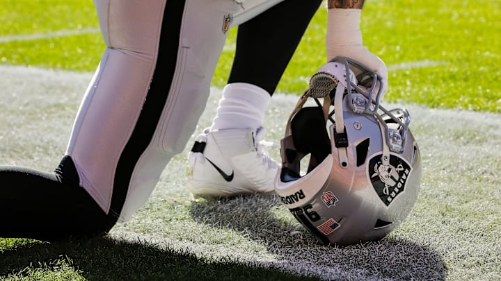 Maxx Crosby before Las Vegas Raiders v Kansas City Chiefs