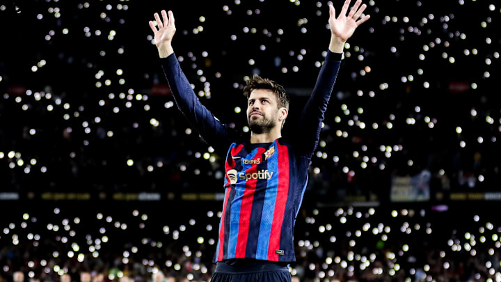 Gerard Pique spent 14 and a half seasons at Barcelona, winning 29 trophies with the club. 