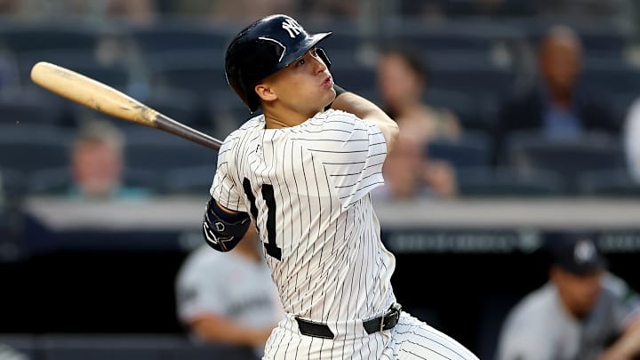 Anthony Volpe during a Minnesota Twins vs. New York Yankees game.