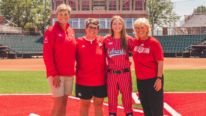 Nebraska commit Lucy Thompson during her visit to Lincoln. Nebraska commit Lucy Thompson during her visit to Lincoln.