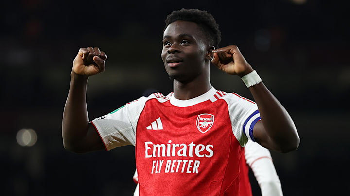 Bukayo Saka et Arsenal connaissent leur adversaire en quarts de finale de Carabao Cup