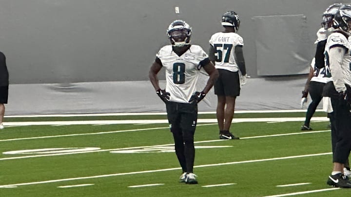 CB Adoree' Jackson at an OTA practice on May 28, 2025.