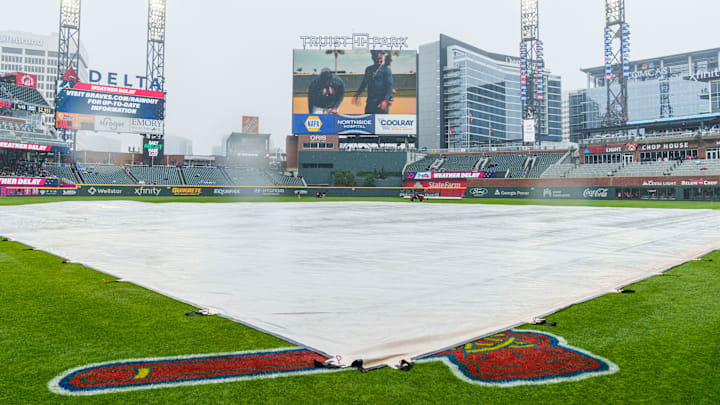 Saturday’s Philadelphia Phillies vs Atlanta Braves game is in a rain delay