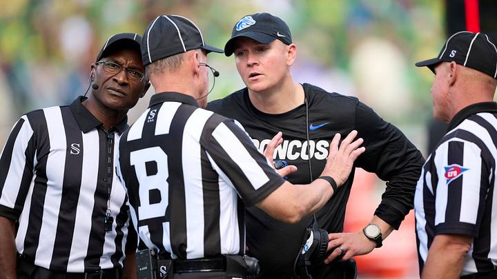 Boise State Broncos head coach Spencer Danielson. Boise State Broncos head coach Spencer Danielson.