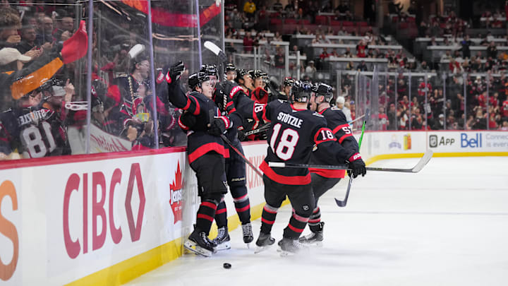 Jordan Spence, Thomas Chabot, Tim Stützle, David Perron
