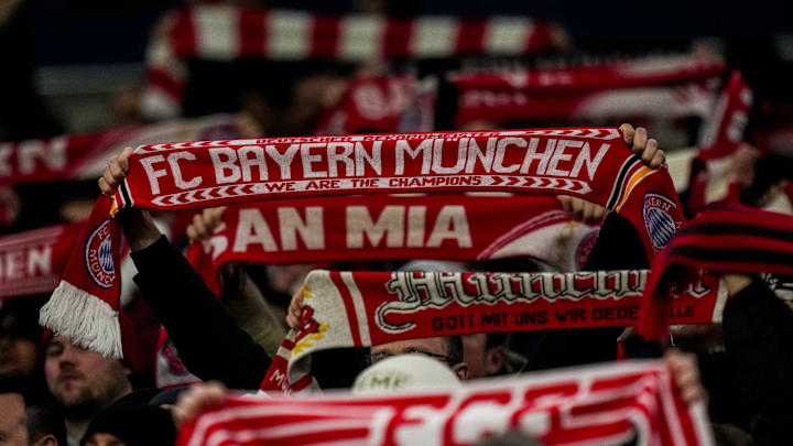 Bayern Munich fans during Champions League away game against Shakhtar Donetsk.