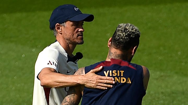 Luis Enrique et Neymar - Paris SG
