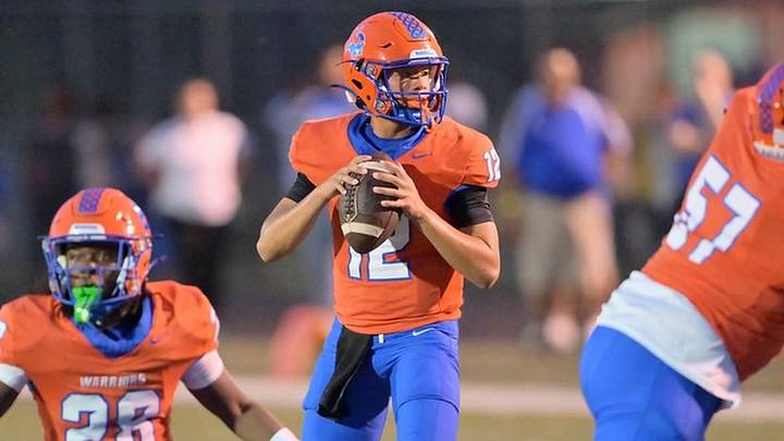 West Orange quarterback AJ Chung threw three touchdown passes, including the game-winner with less than 2 minutes left, to lead the Warriors to a 28-24 comeback victory against Archbishop Hoban (Ohio).