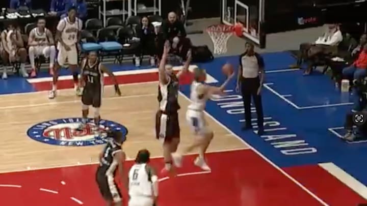 Mac McClung puts Drew Timme on a poster. Kind of. 