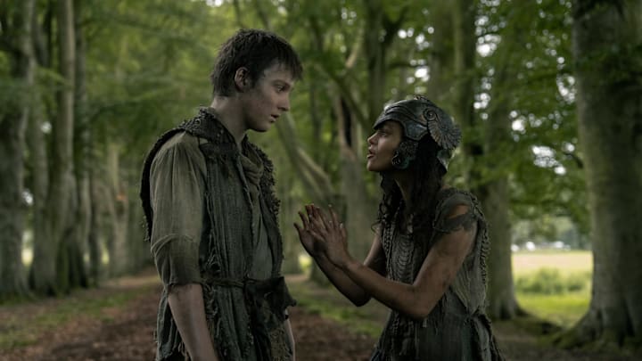 Bamber Todd (Young Dunk) and Chloe Lea (Rafe) in A Knight of the Seven Kingdoms. Bamber Todd (Young Dunk) and Chloe Lea (Rafe) in A Knight of the Seven Kingdoms.