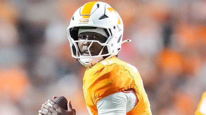 Tennessee quarterback Faizon Brandon (11) looks to throw during Tennessee’s college football game against Kennesaw State at Neyland Stadium in Knoxville on Sept. 19, 2026. Tennessee quarterback Faizon Brandon (11) looks to throw during Tennessee’s college football game against Kennesaw State at Neyland Stadium in Knoxville on Sept. 19, 2026.