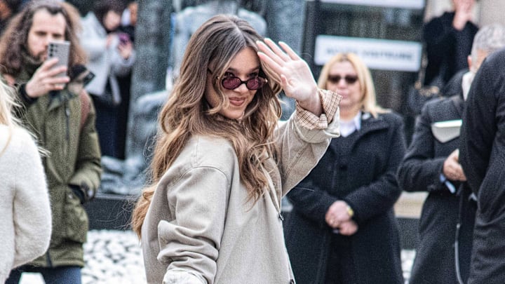 Hailee Steinfeld at Paris Fashion Week on May 5, 2024. Hailee Steinfeld at Paris Fashion Week on May 5, 2024.