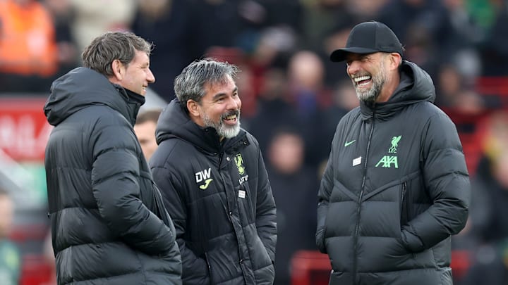 David Wagner (Mitte) und Jürgen Klopp (rechts)