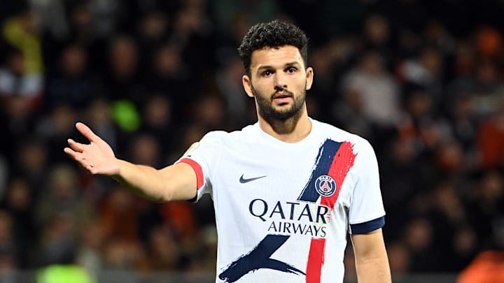 Goncalo Ramos lors de Lorient - PSG. Goncalo Ramos lors de Lorient - PSG.