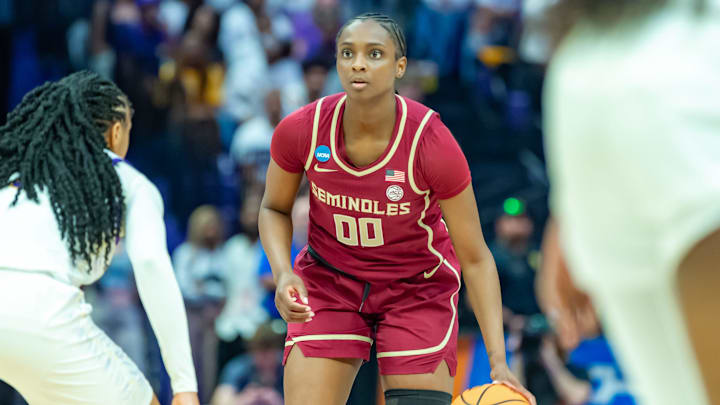 Florida State guard Ta'Niya Latson led the nation, averaging 25.2 points per game during the 2024-25 season.