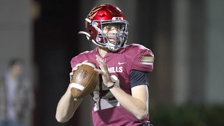 Troy Huhn (12), the Mission Hills junior quarterback, has already committed to Penn State | Photo: Steven Silva.