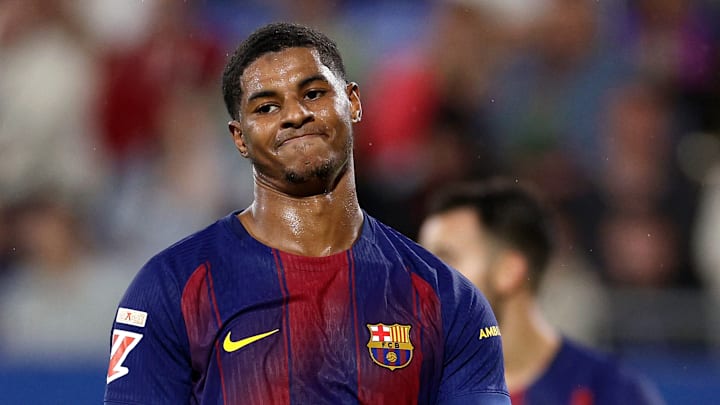 Marcus Rashford a inscrit un doublé lors du premier match du Barça en Ligue des champions.