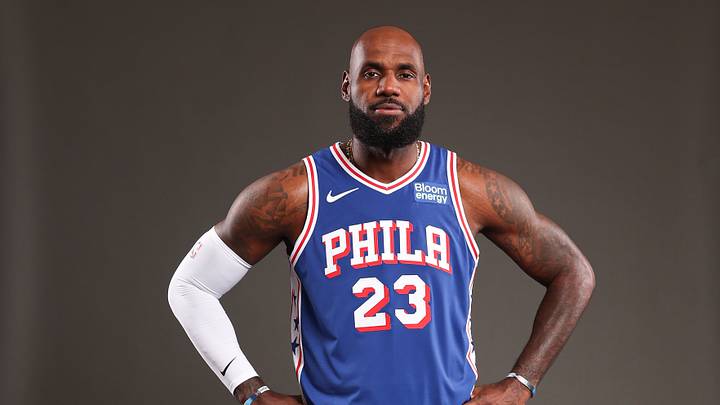 Philadelphia 76ers LeBron James poses for a photo during media day on Sep. 28, 2026. Philadelphia 76ers LeBron James poses for a photo during media day on Sep. 28, 2026.