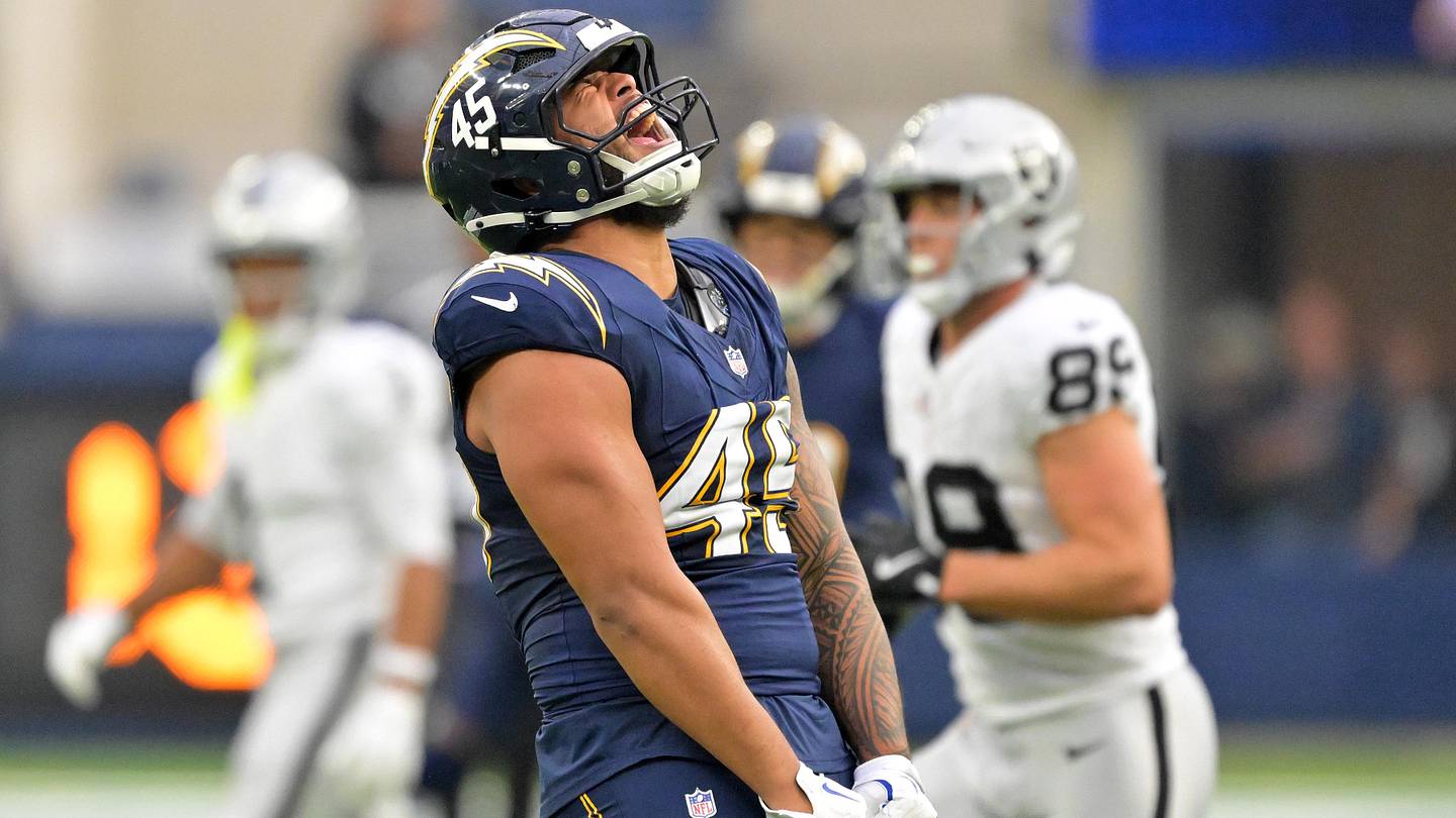 Chargers Roster Spotlights: Tuli Tuipulotu, The Future Face 