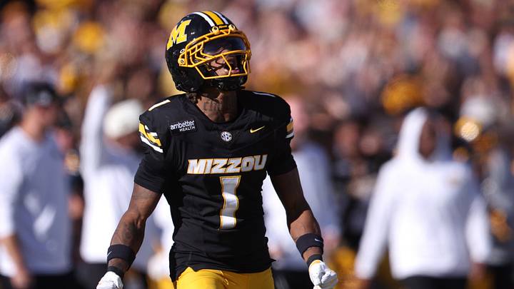 Missouri cornerback Chris Graves Jr. reacts after a play against Florida. The Tigers won, 45–17. Missouri cornerback Chris Graves Jr. reacts after a play against Florida. The Tigers won, 45–17.