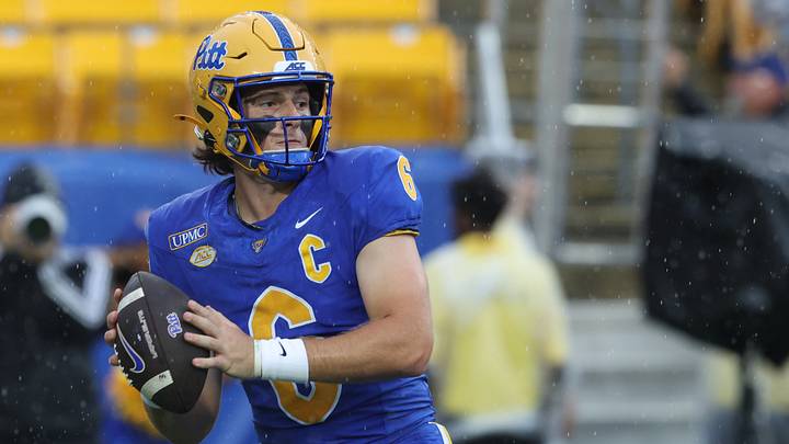 The Pittsburgh Panthers and quarterback Mason Heintschel are favored on Thursday. The Pittsburgh Panthers and quarterback Mason Heintschel are favored on Thursday.