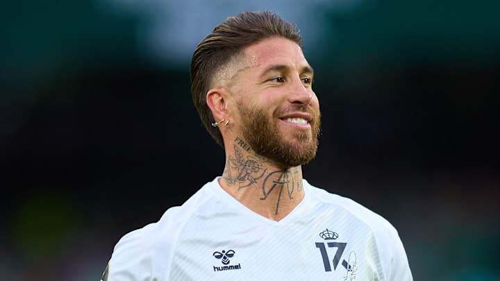 Sergio Ramos lors de la rencontre en hommage à la carrière de Joaquin Sergio Ramos lors de la rencontre en hommage à la carrière de Joaquin