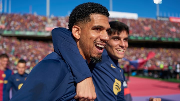 Ronald Araujo, Gerard Martin, FC Barcelona - La Liga EA Sports Ronald Araujo, Gerard Martin, FC Barcelona - La Liga EA Sports