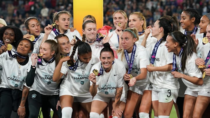 NJ/NY Gotham FC hat das Finale gegen Reign mit Megan Rapinoe gewonnen NJ/NY Gotham FC hat das Finale gegen Reign mit Megan Rapinoe gewonnen