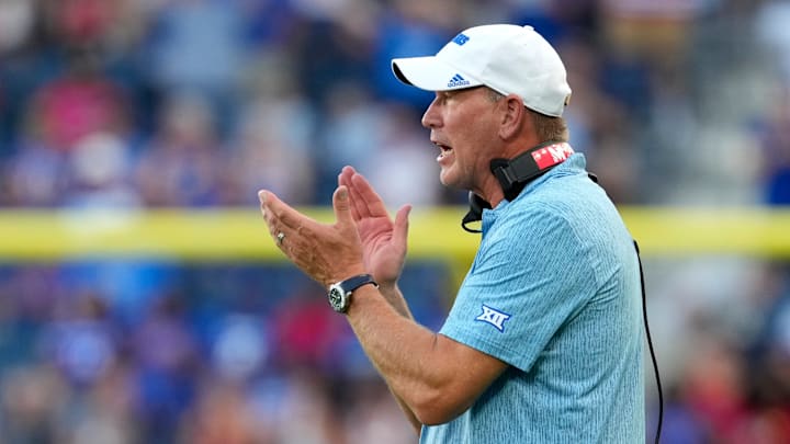 Kansas football head coach Lance Leipold