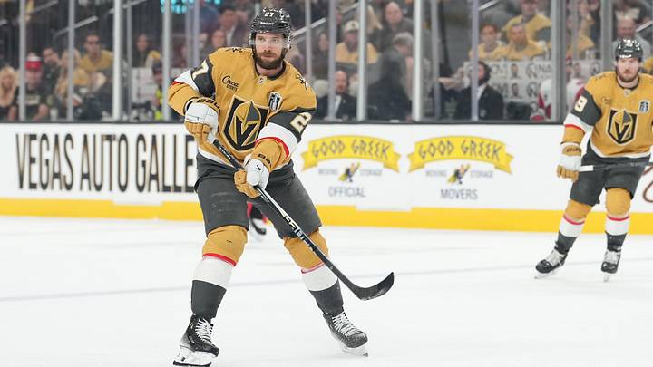 Shea Theodore has five assists in the Stanley Cup Final. Shea Theodore has five assists in the Stanley Cup Final.