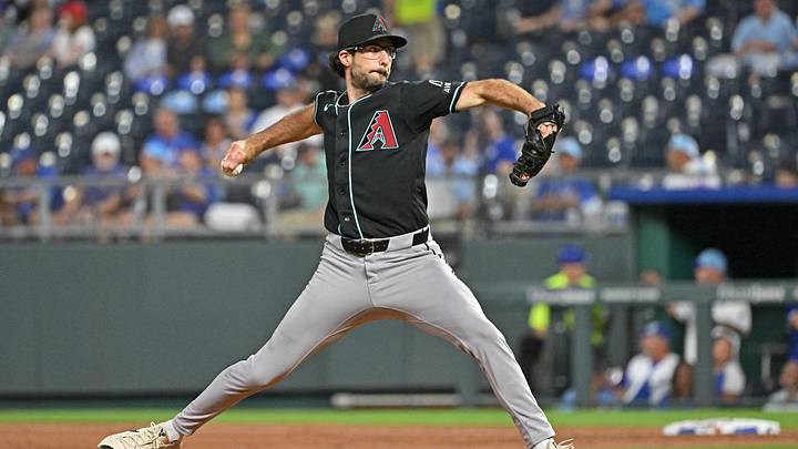 Sep 9, 2026; Kansas City, Missouri, USA; Arizona Diamondbacks starting pitcher Zac Gallen (23) throws a pitch in the first inning against the Kansas City Royals at Kauffman Stadium. Mandatory Credit: Peter Aiken-Imagn Images Sep 9, 2026; Kansas City, Missouri, USA; Arizona Diamondbacks starting pitcher Zac Gallen (23) throws a pitch in the first inning against the Kansas City Royals at Kauffman Stadium. Mandatory Credit: Peter Aiken-Imagn Images