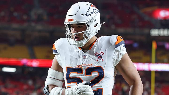 Jonah Elliss gets after it vs. the Chiefs. Jonah Elliss gets after it vs. the Chiefs.