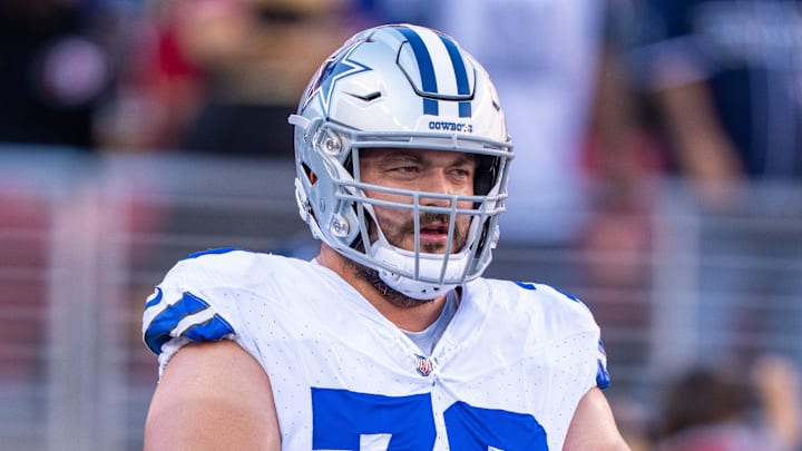 October 8, 2023; Santa Clara, California, USA; Dallas Cowboys guard Zack Martin (70) warms up before the game against the San Francisco 49ers at Levi's Stadium. October 8, 2023; Santa Clara, California, USA; Dallas Cowboys guard Zack Martin (70) warms up before the game against the San Francisco 49ers at Levi's Stadium.
