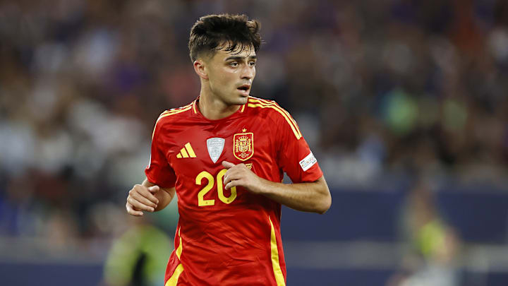 Pedri, buteur face aux Bleus.