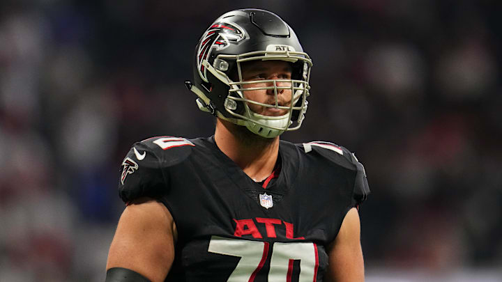 Atlanta Falcons offensive lineman Jake Matthews